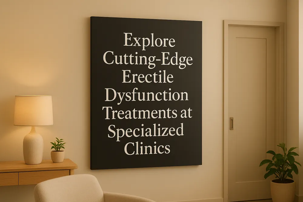 Explore Cutting-Edge Erectile Dysfunction Treatments at Specialized Clinics