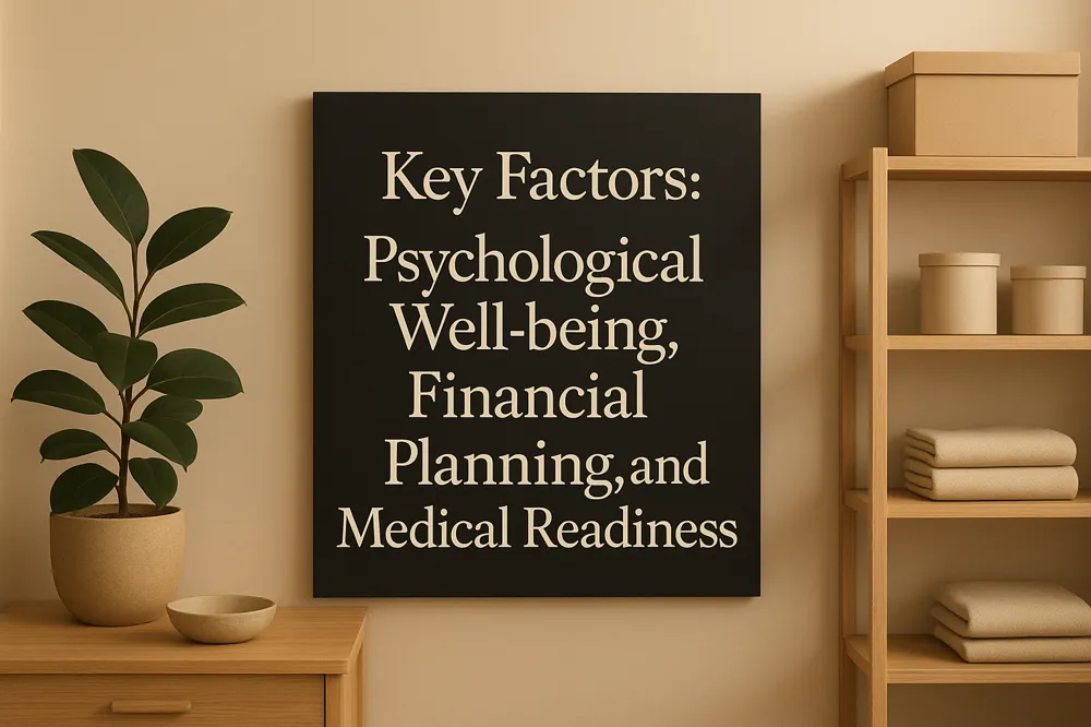 Key Factors: Psychological Well-being, Financial Planning, and Medical Readiness