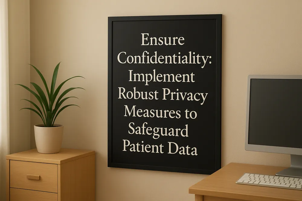 Ensure Confidentiality: Implement Robust Privacy Measures to Safeguard Patient Data