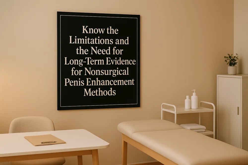 Know the Limitations and the Need for Long-Term Evidence for Nonsurgical Penis Enhancement Methods