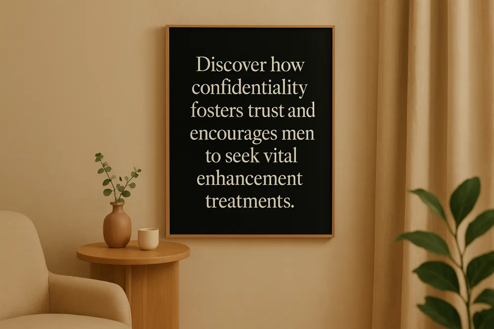 Discover how confidentiality fosters trust and encourages men to seek vital enhancement treatments.