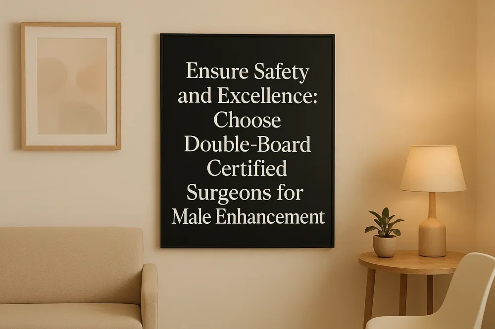 Ensure Safety and Excellence: Choose Double-Board Certified Surgeons for Male Enhancement