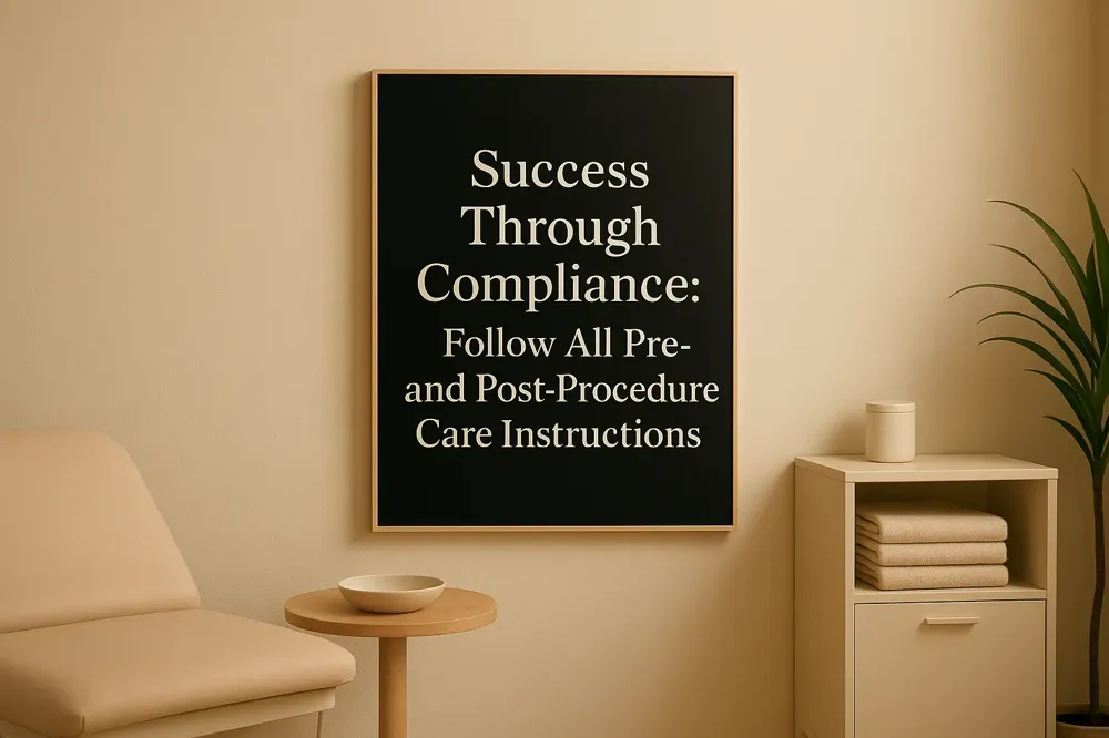 Success Through Compliance: Follow All Pre- and Post-Procedure Care Instructions