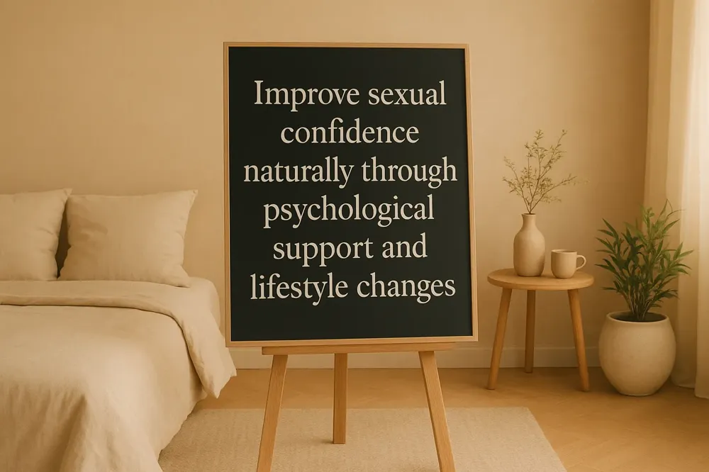 Improve sexual confidence naturally through psychological support and lifestyle changes.