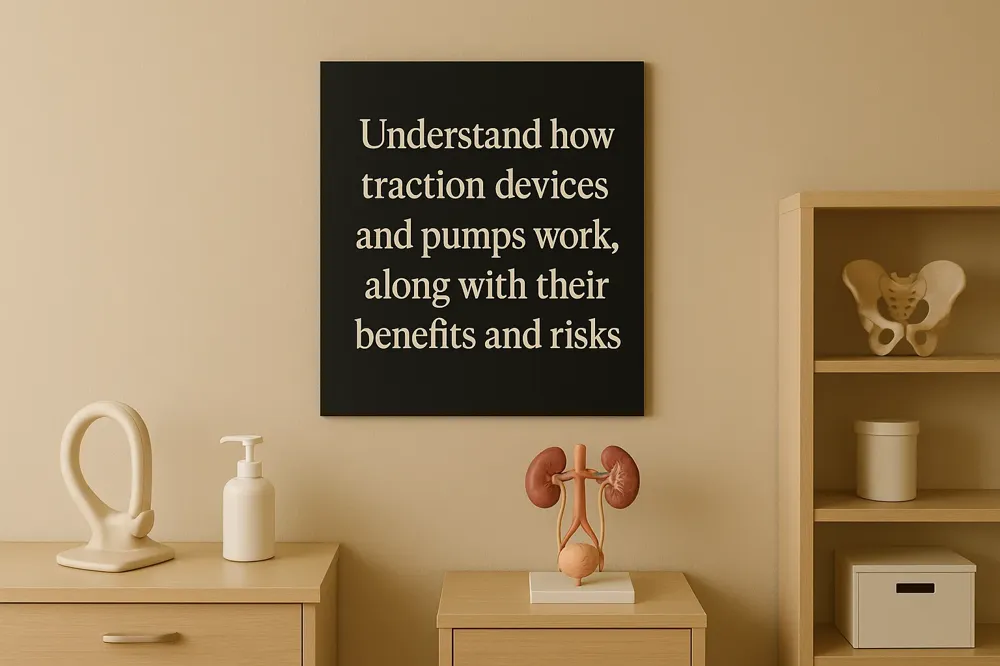 Understand how traction devices and pumps work, along with their benefits and risks.