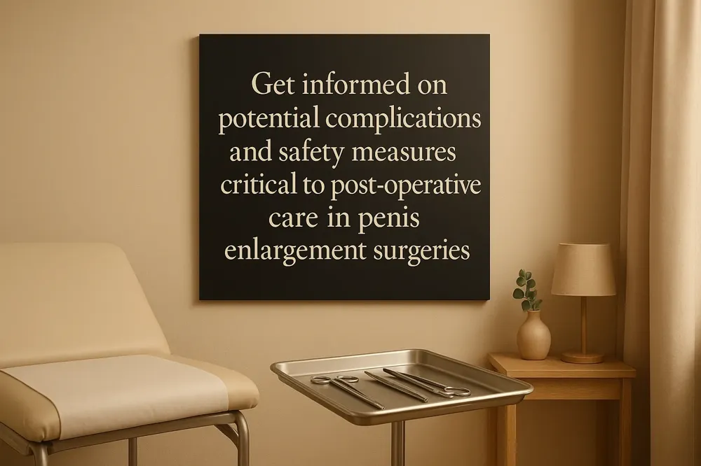 Get informed on potential complications and safety measures critical to post-operative care in penis enlargement surgeries.