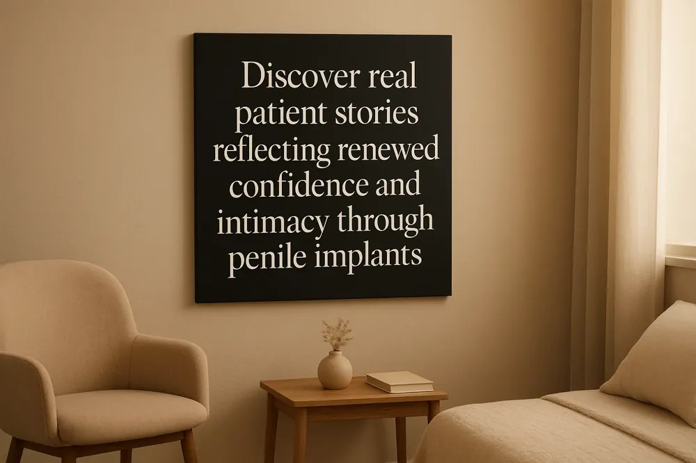 Discover real patient stories reflecting renewed confidence and intimacy through penile implants.