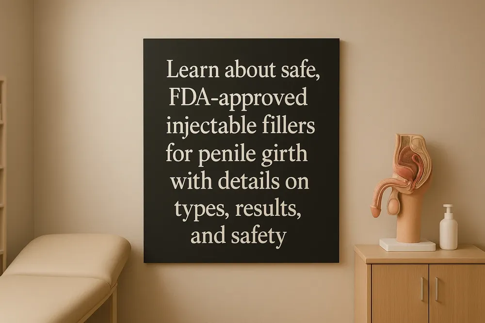 Learn about safe, FDA-approved injectable fillers for penile girth with details on types, results, and safety.