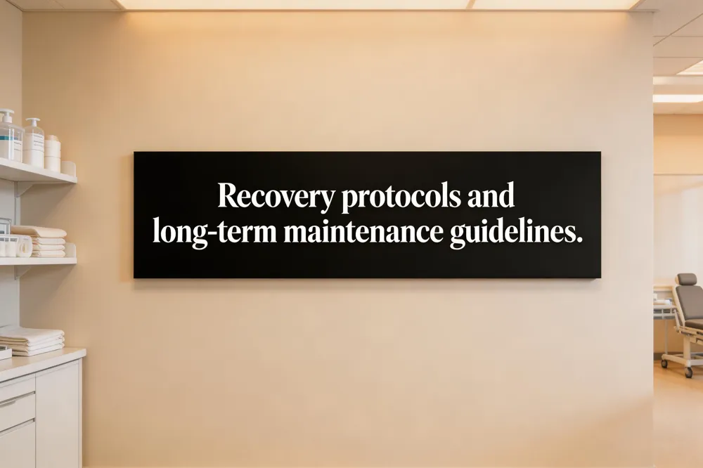 Recovery protocols and long‑term maintenance guidelines.