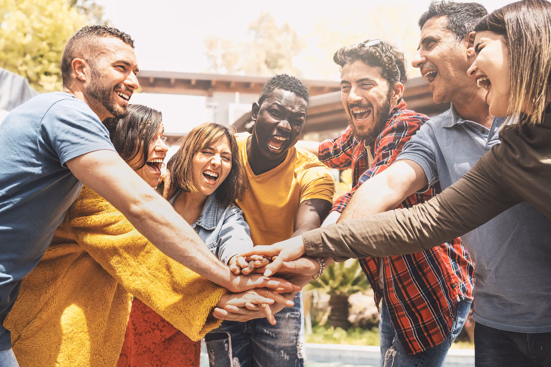 A group of people working together.