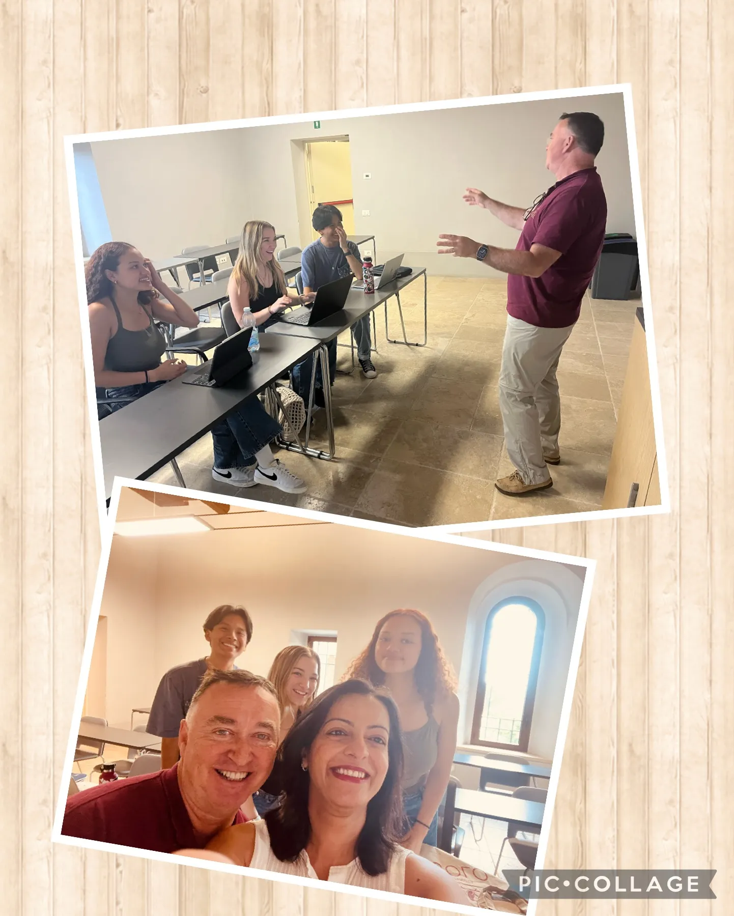 Niall O'Toole peaks to some US university students about life as a foreign business owner in Italy