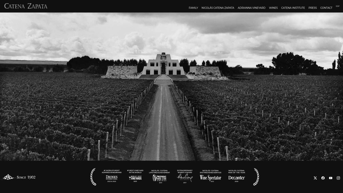 7 Best Tasting Red Wine Picks to Try in 2025 - Catena Zapata Nicolás Catena Zapata 2020, Mendoza