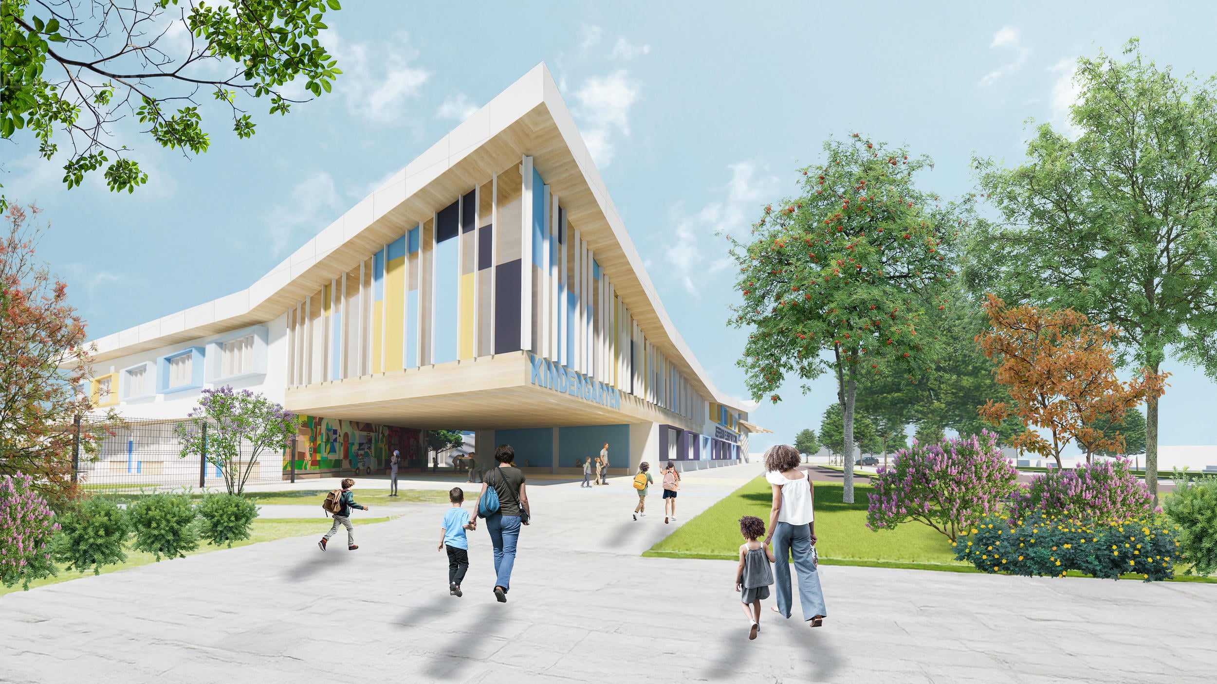 Rendering of Jefferson Elementary School