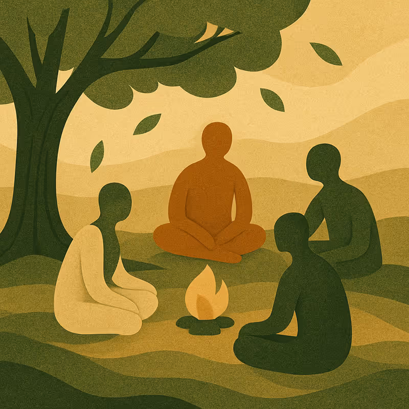 Care-full Courses Illustration depicting Debriefing