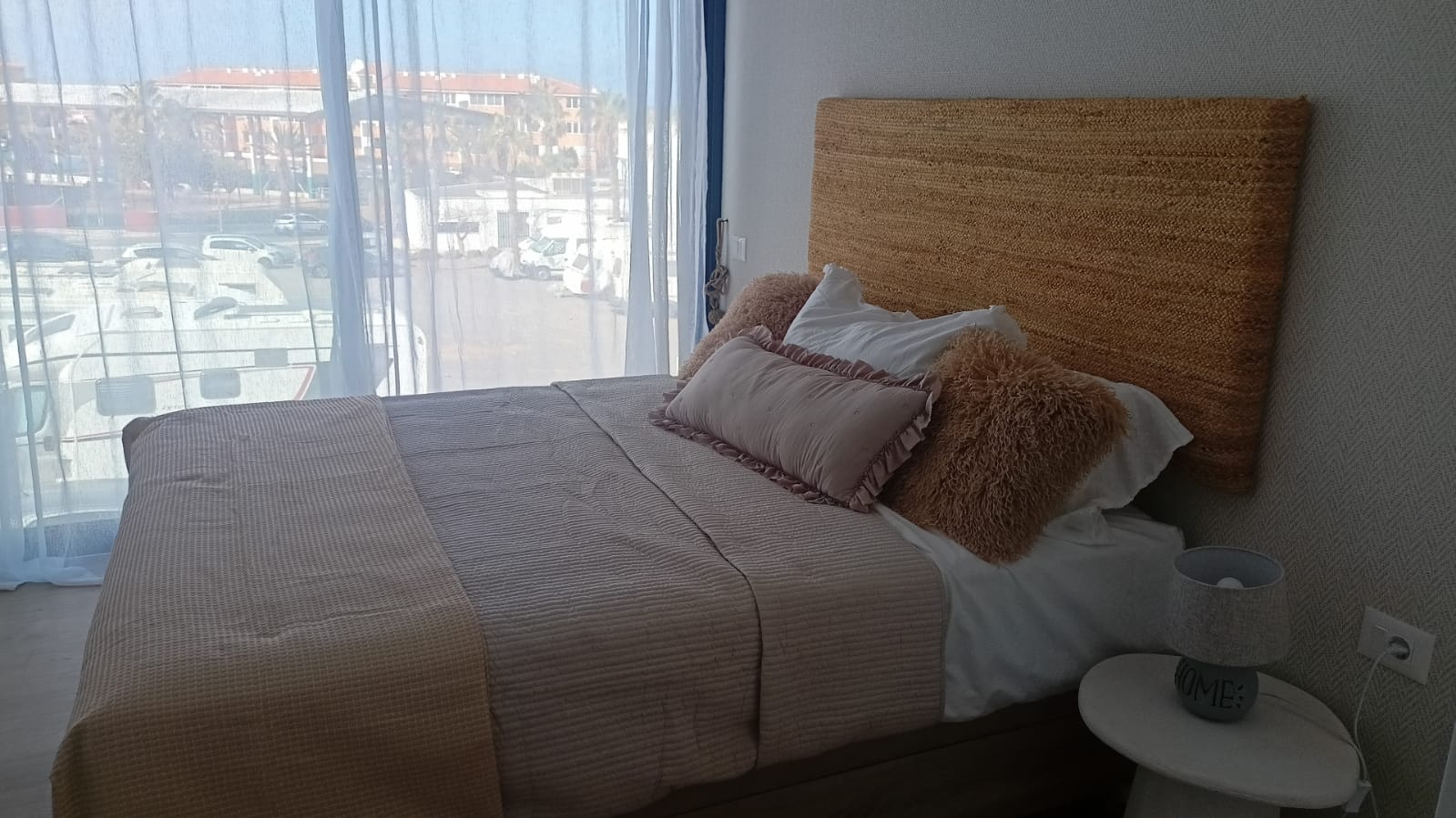 bed in bedroom