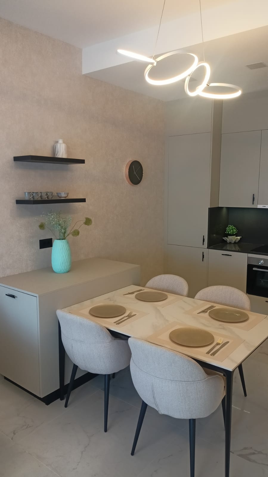 dinner zone in living room