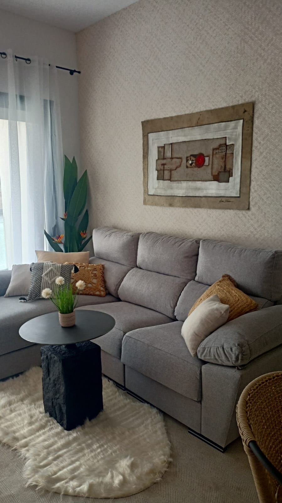living room with sofa
