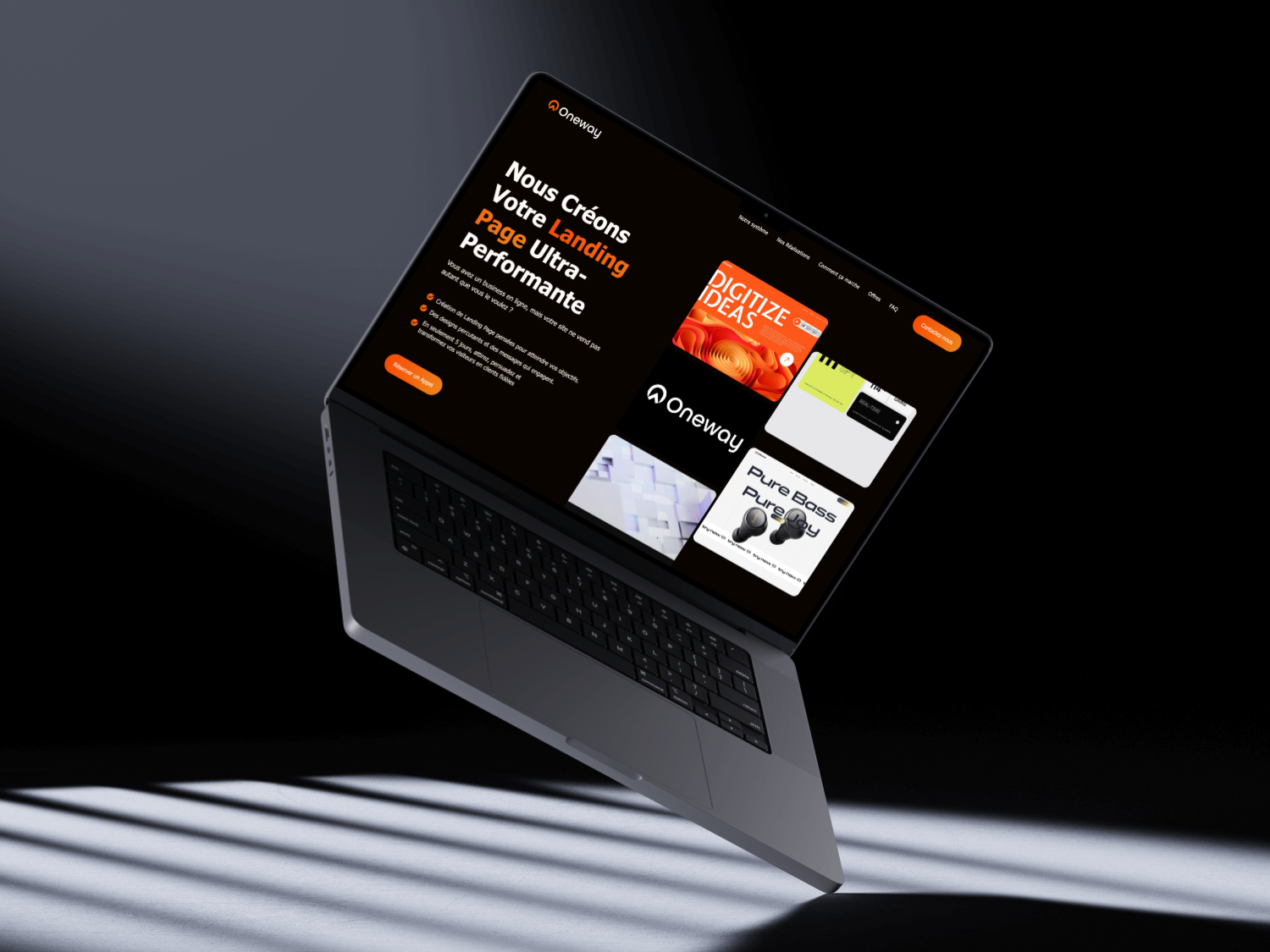 Webflow Landing Page "Oneway" / Design & Development