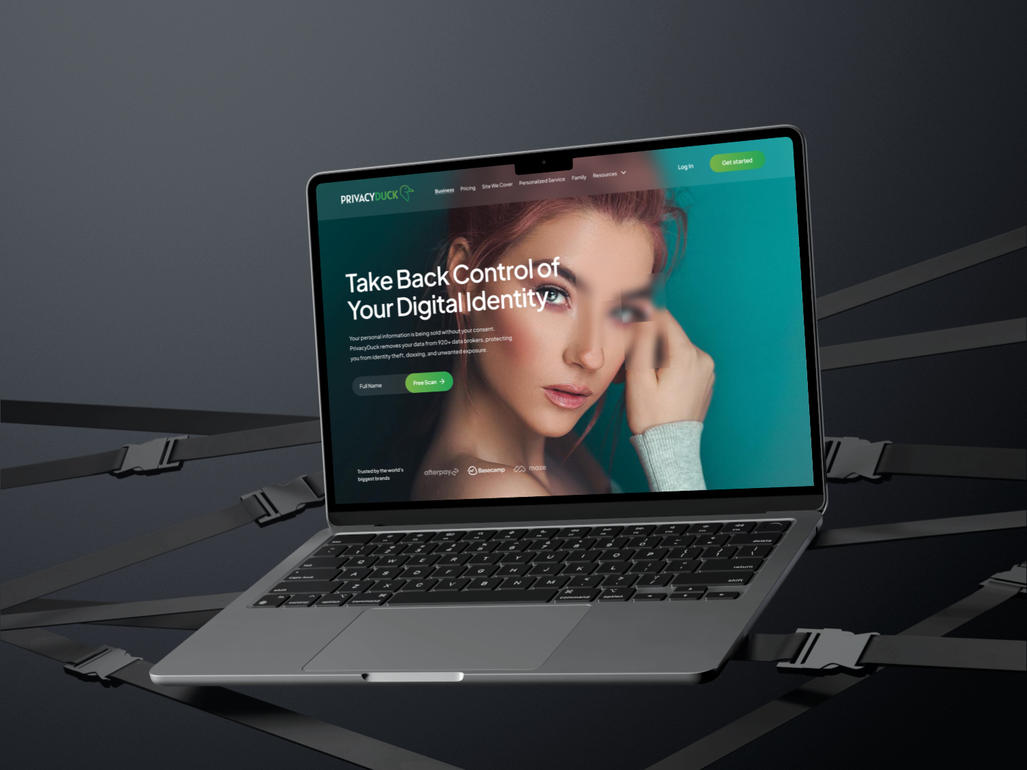 Landing Page for PrivacyDuck + Web Platform for dataremove process