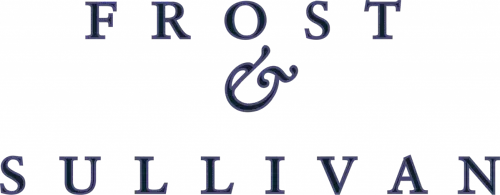 Text reading 'FROST & SULLIVAN' in a dark serif font on a black background.