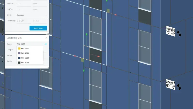 ARCHITECTURAL STYLE, MATERIALS, COLOR OPTIONS PALETTES