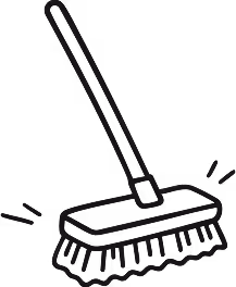 Illustration d'un balais brosse