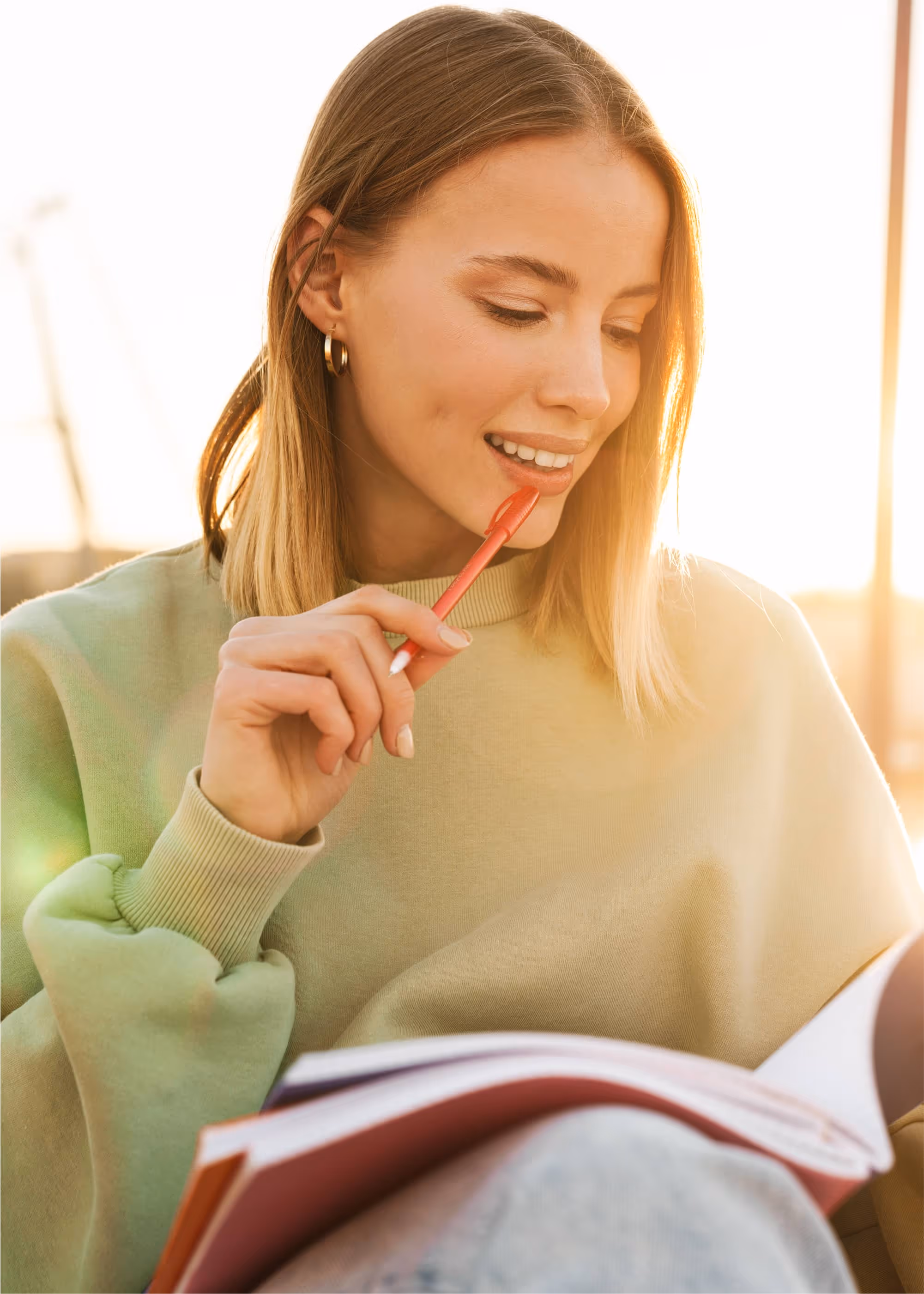 An engaged professional focused on her work, thriving in a culture that supports deep thinking.