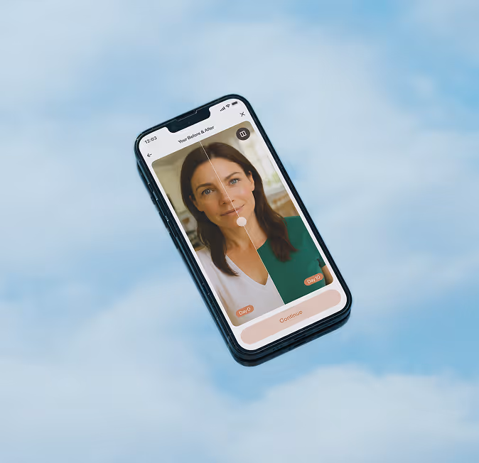 Screenshot of the GlowGuide app