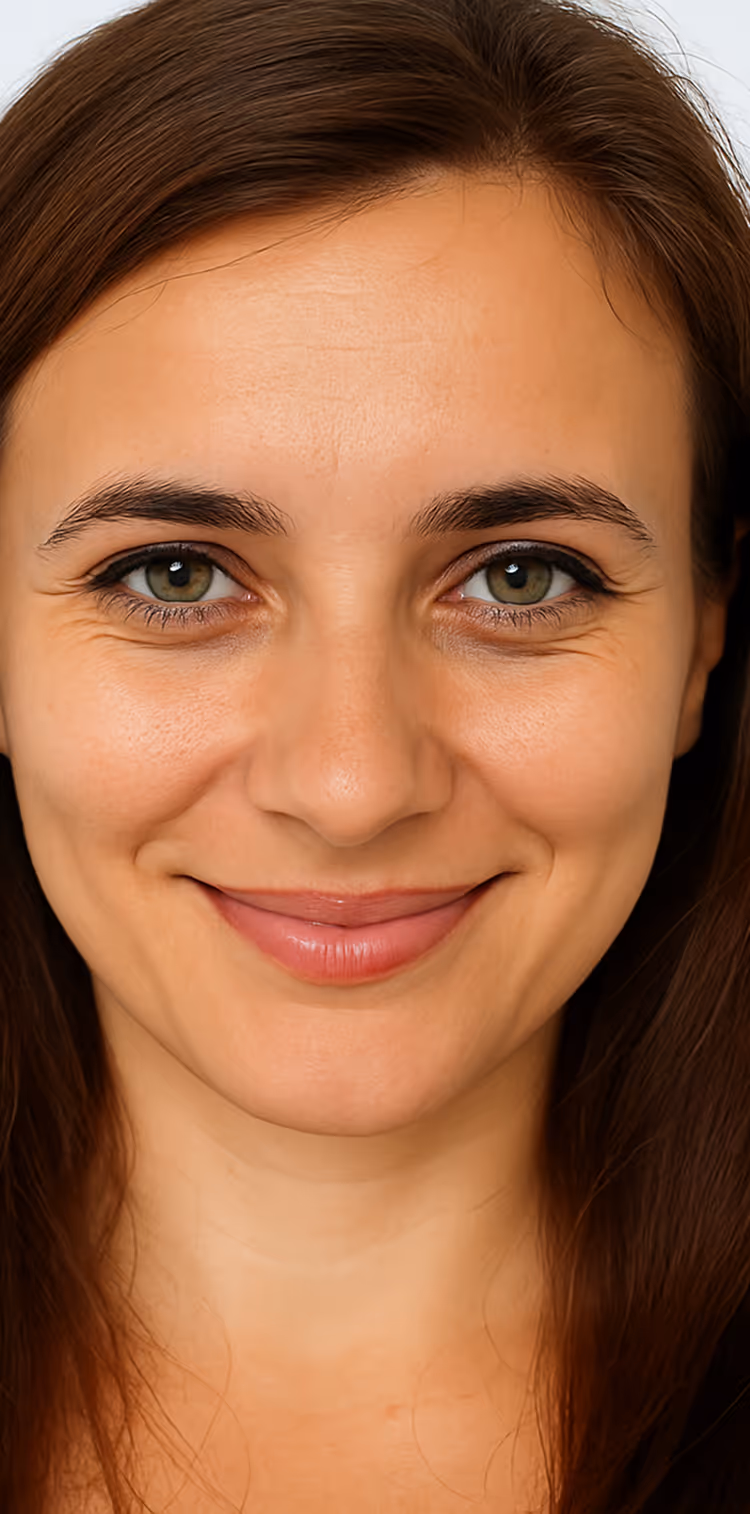 An image of a woman's before photo