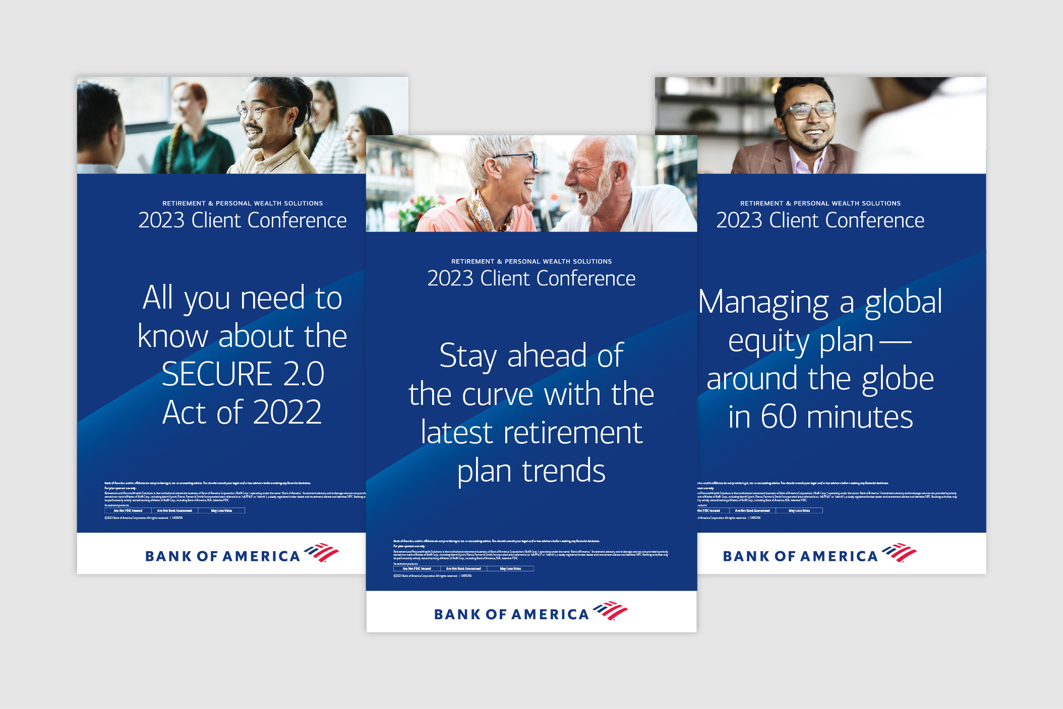 Screenshots of Client Conference 2023 workshop signage