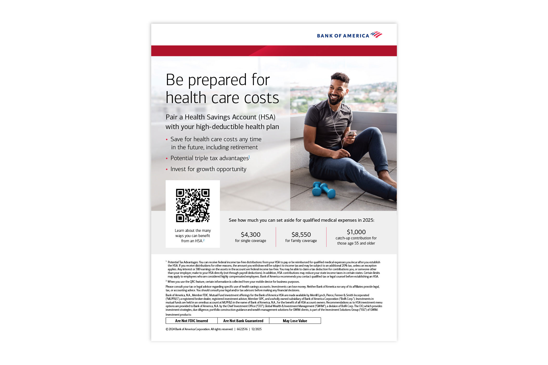 Screenshot of Bank of America Benefits Fair tabletop
