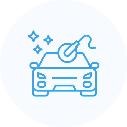 Clay, Buff, Polish, and wax icon