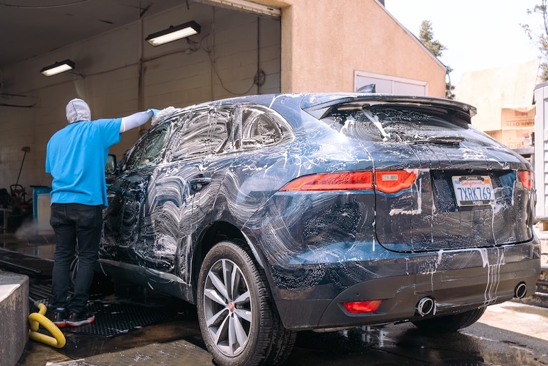 Cardiff Car Wash Soapy Car