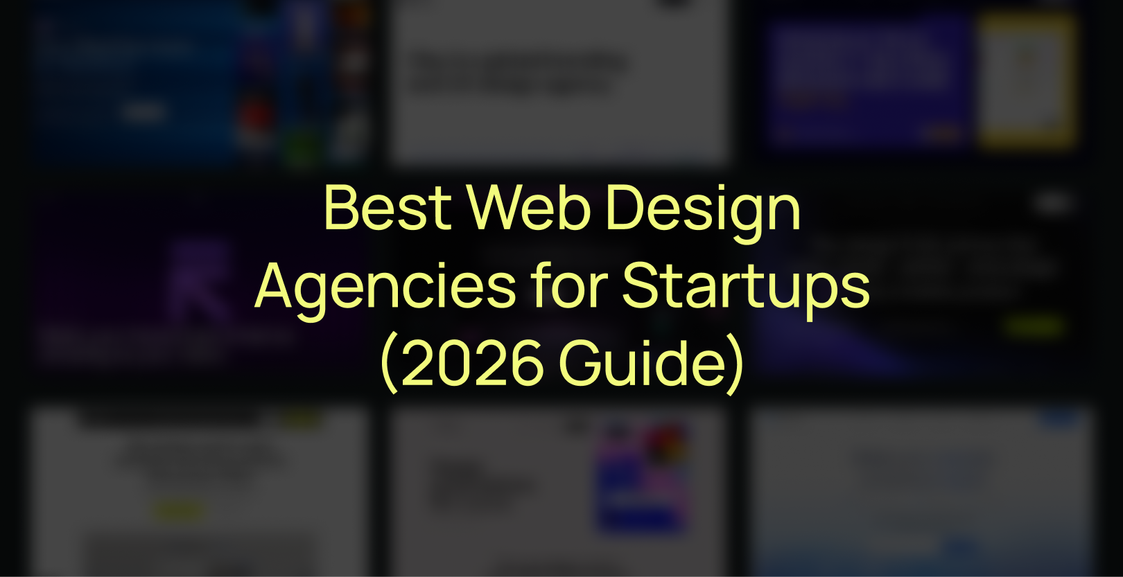 Best Web Design Agency for Startup