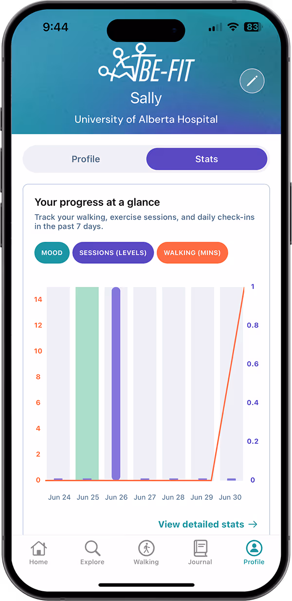 Progress Tracking Mockup