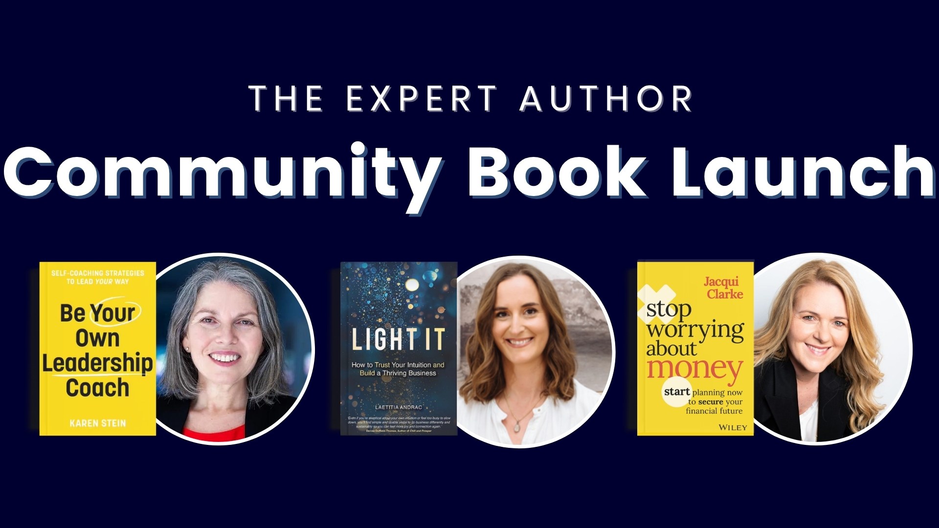 EAC Community Book Launch October 2023 with Karen Stein, Laetitia Andrac and Jacqui Clarke