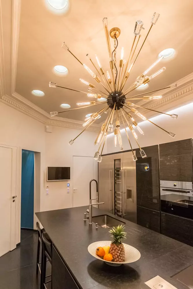Aménagement intérieur – Salle à manger avec suspension design – Projet Alma CTEG
