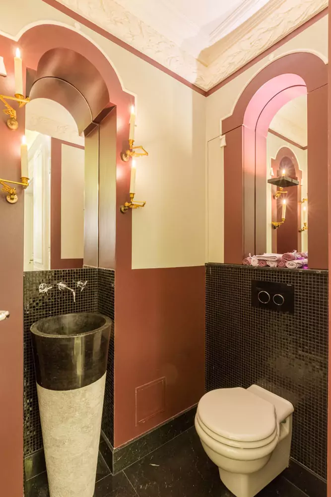 Aménagement intérieur – Salle d’eau avec arches et double lavabo – Projet Alma CTEG