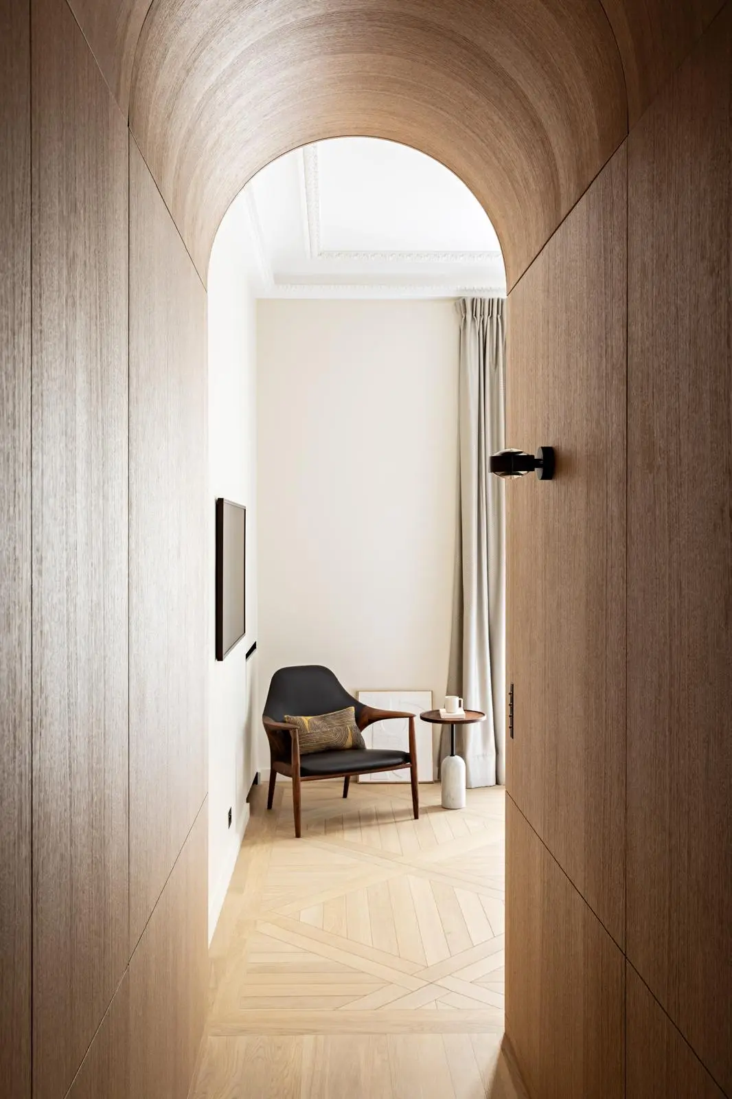 Aménagement intérieur – Couloir voûté avec arches – Projet Paix CTEG