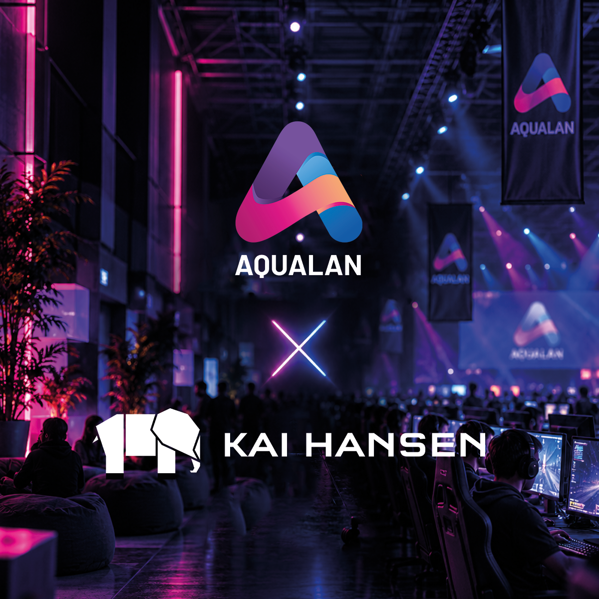 Kai Hansen på laget under AquaLAN