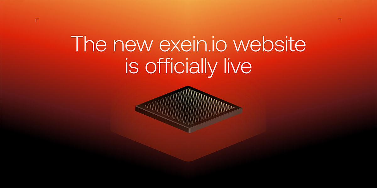 New Exein website hero with firmware layers
