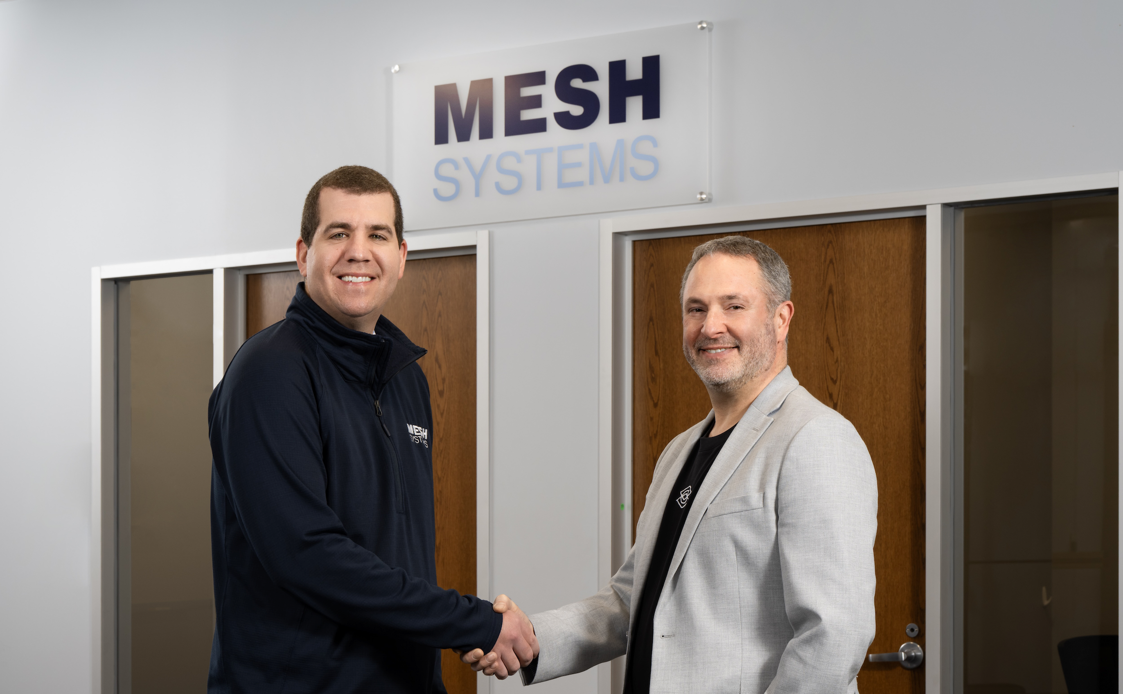 Andrew Cohoat of Mesh Systems and Chris Lanier of Exein