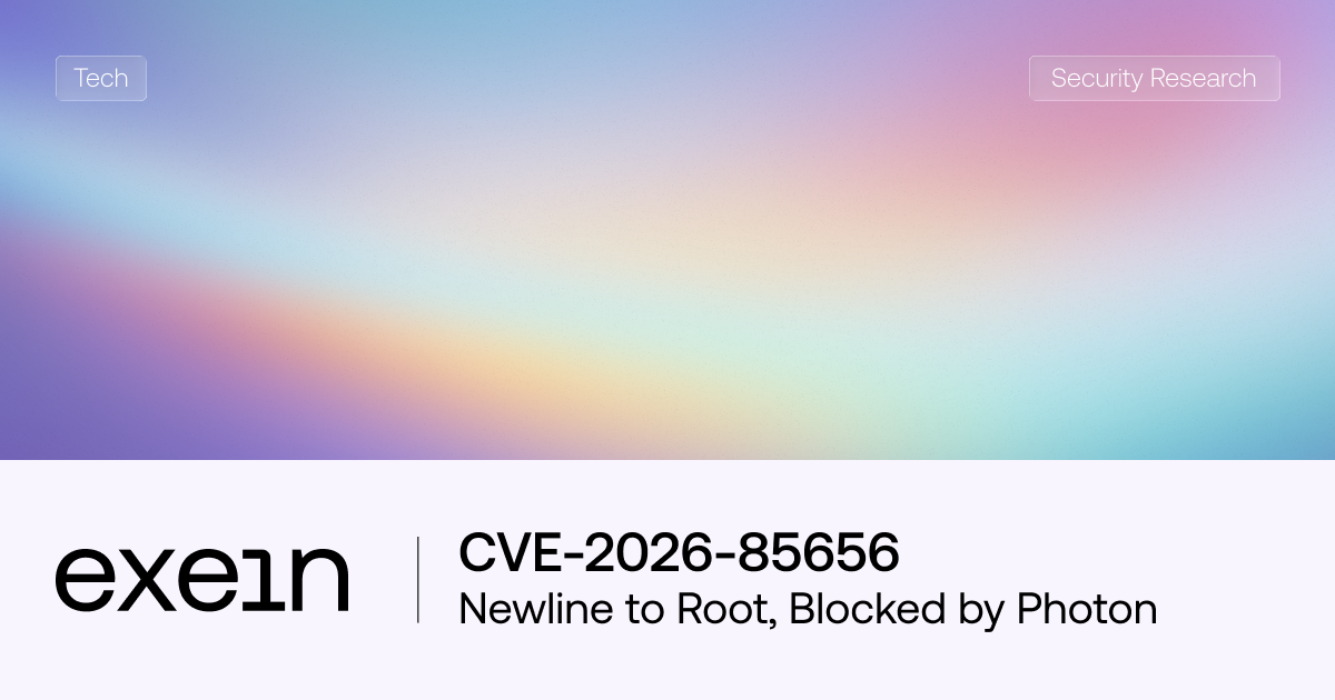 CVE-2026-85656: Newline to Root, Blocked by Photon