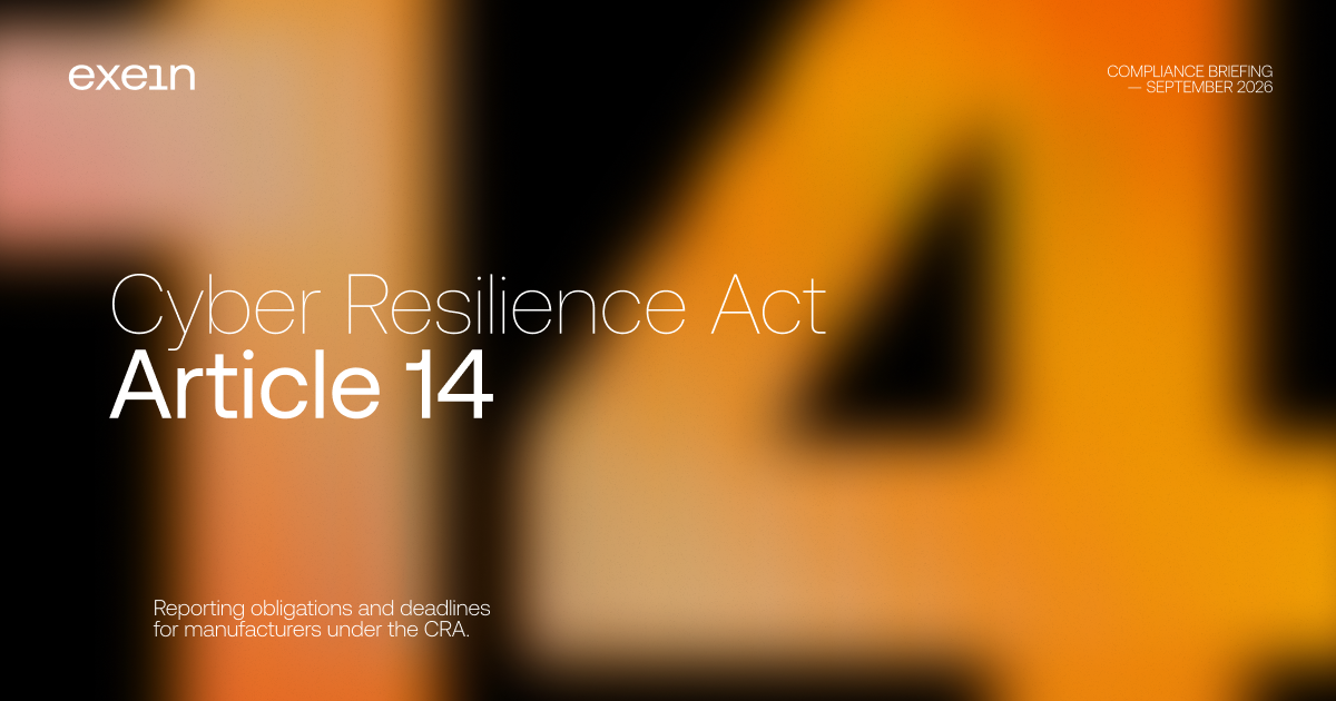 Cyber Resilience Act CRA Article 14 Guide