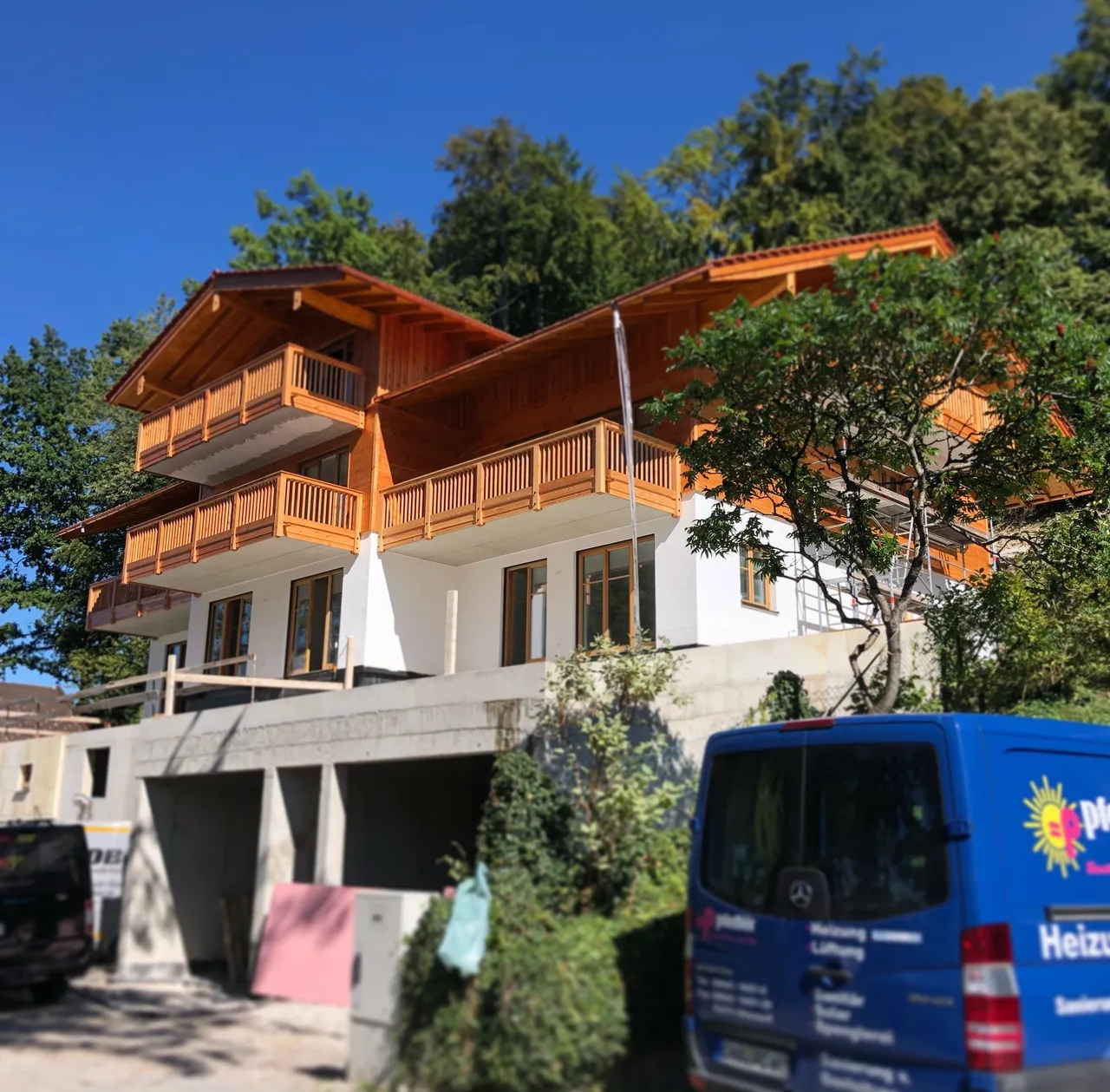 Ansicht unterhalb des Hauses in Miesbach