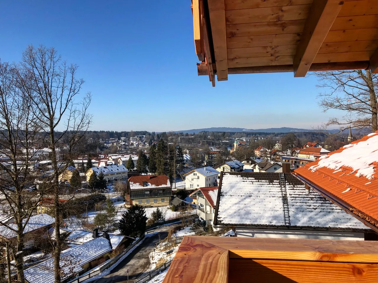 Aussicht bei winterlichen Verhältnissen