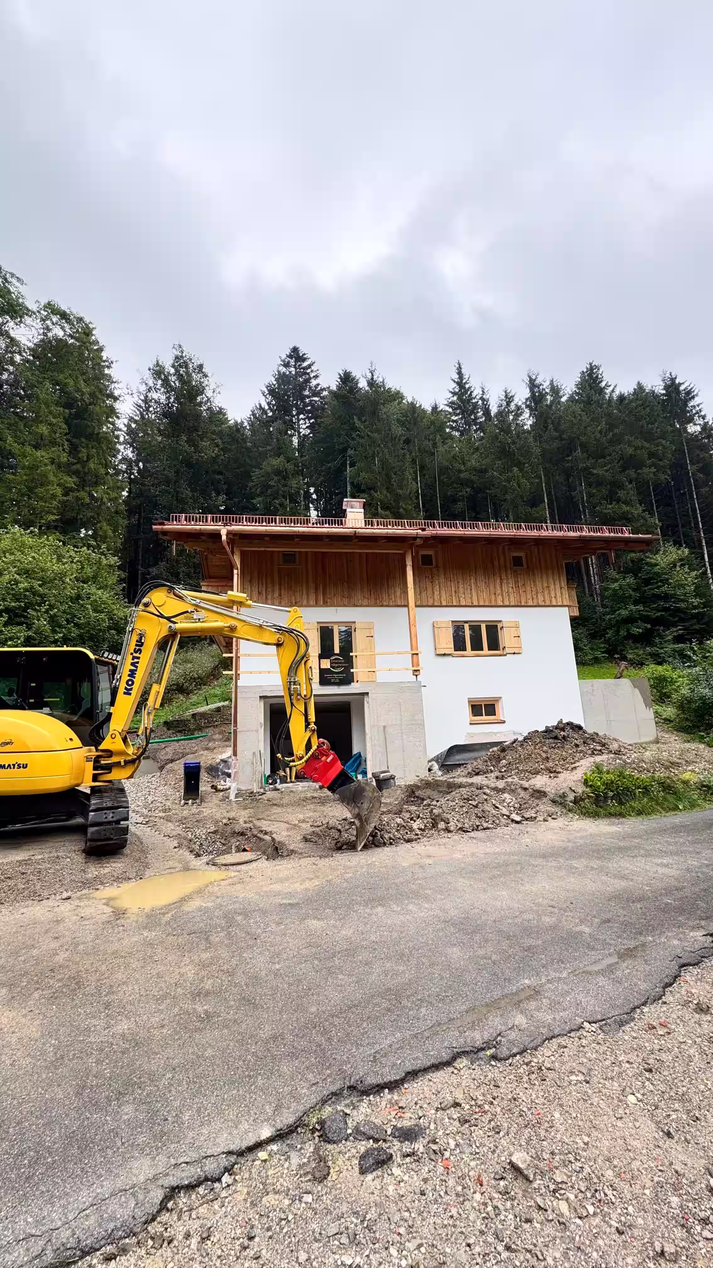 Bauarbeiten am Haus