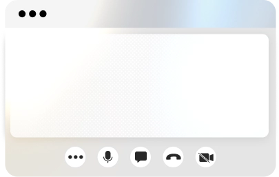 Browser Fenster mit Videokonferenz
