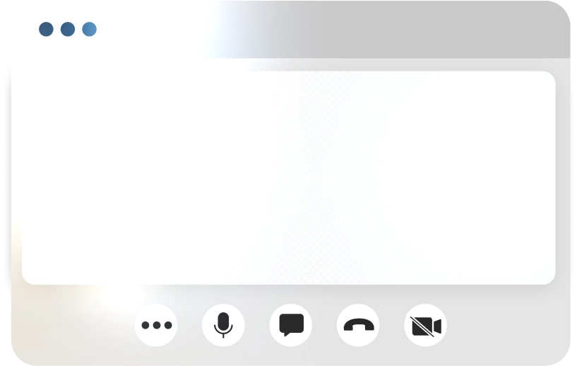 Browser Fenster mit einer aktiven Videokonferenz