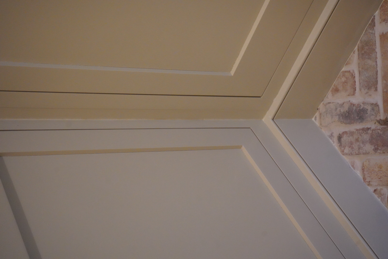 Project detail: Close up of mudroom cabinets.